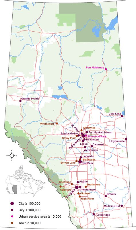 cities of alberta